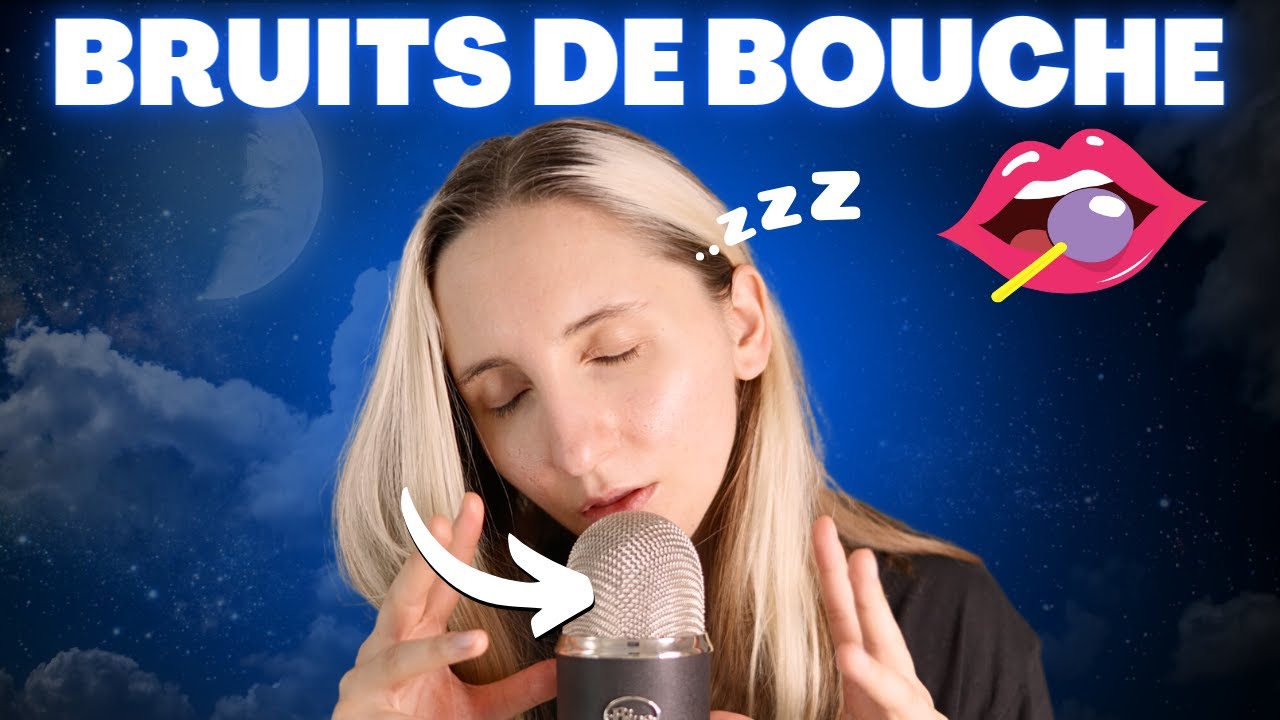 ASMR FR | BRUITS DE BOUCHE Avec Le Blue Yeti Pro (Visuels, Tapping, Massage crânien) 😴