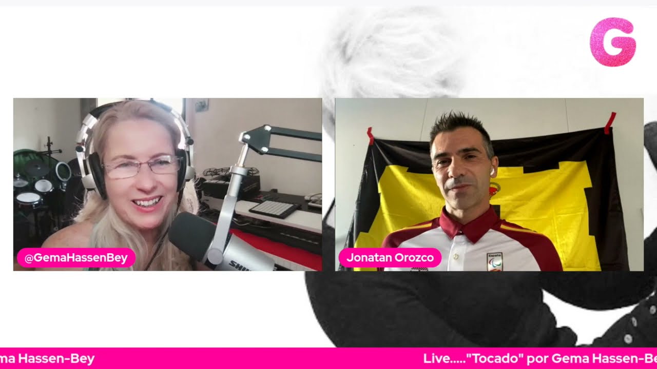 Touche por Gema Hassen-Bey con Jonatan Orozco Guia paralímpico de Atletismo en Tokio 2020