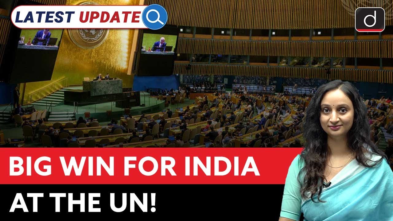 India Elected Unopposed to UN Human Rights Council | Latest Update | Drishti IAS English