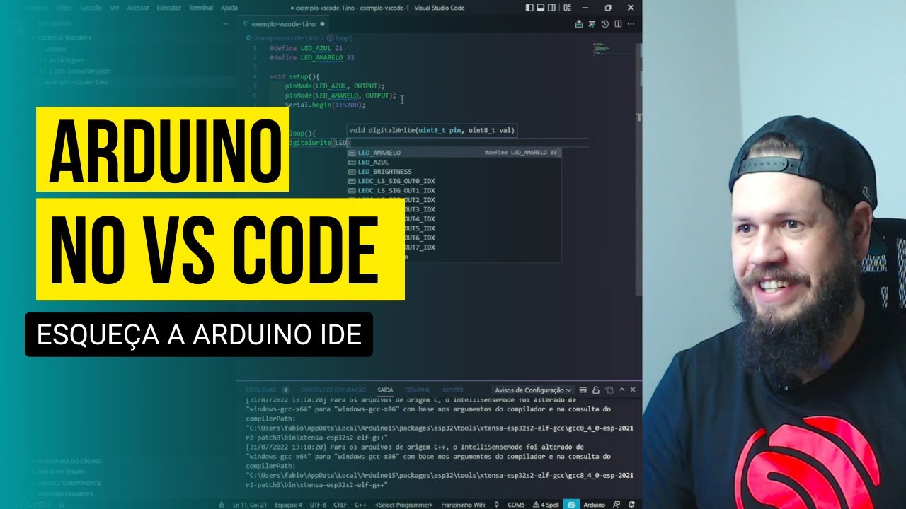 Use o VSCODE para seus projetos com #Arduino (Não é Platformio)