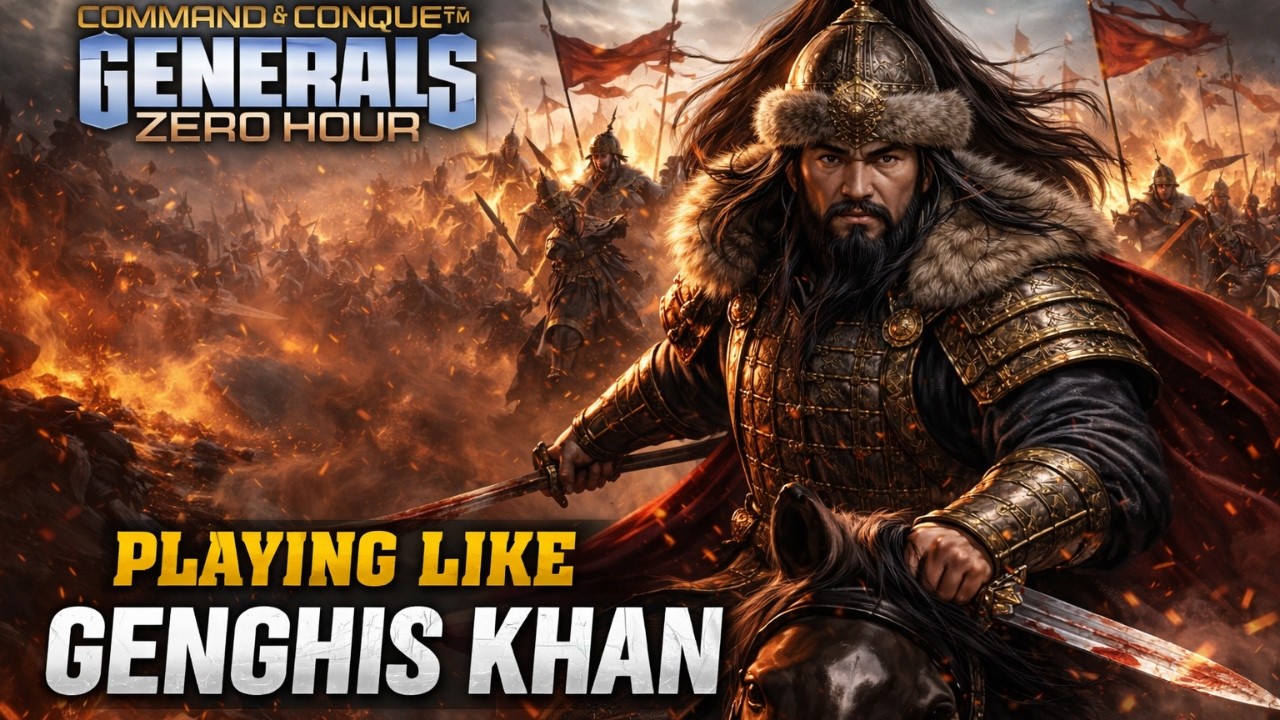 Command & Conquer: Generals–Zero Hour. Playing using Genghis Khan strategies and tactics.