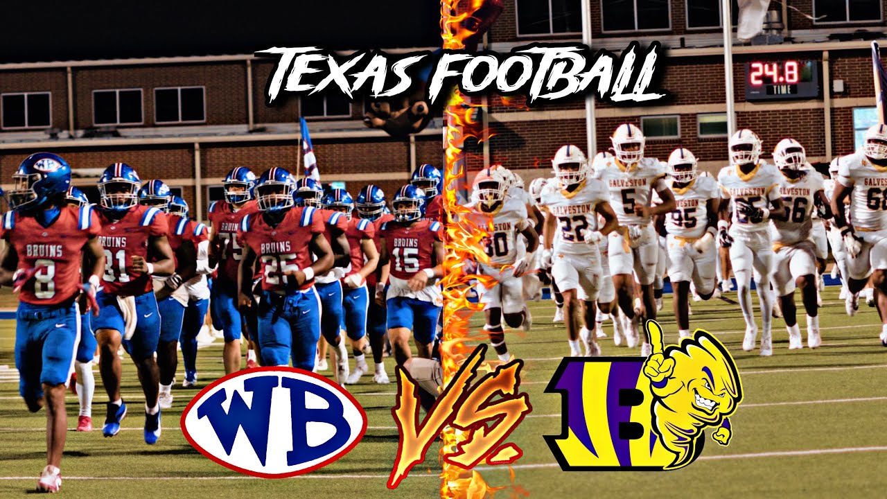 GALVESTON BALL VS BEAUMONT WESTBROOK 5A TEXAS MATCH UP 2024 HIGH SCHOOL FOOTBALL