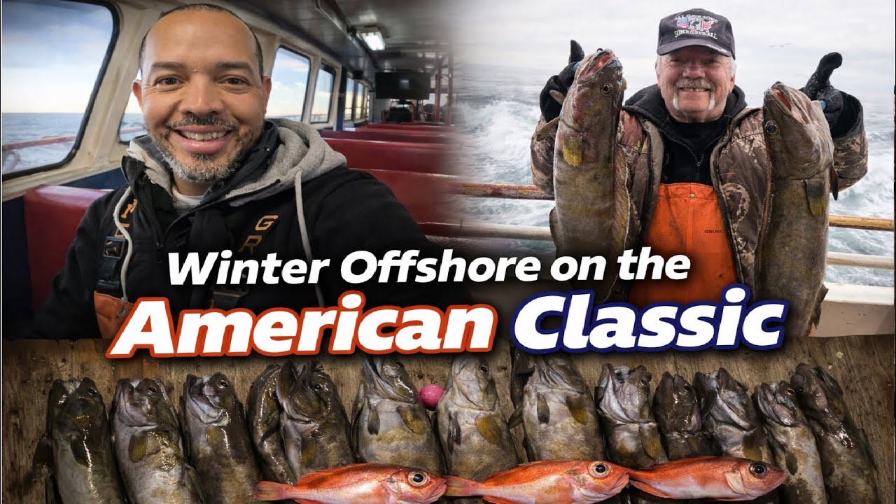 Winter offshore fishing on the American Classic