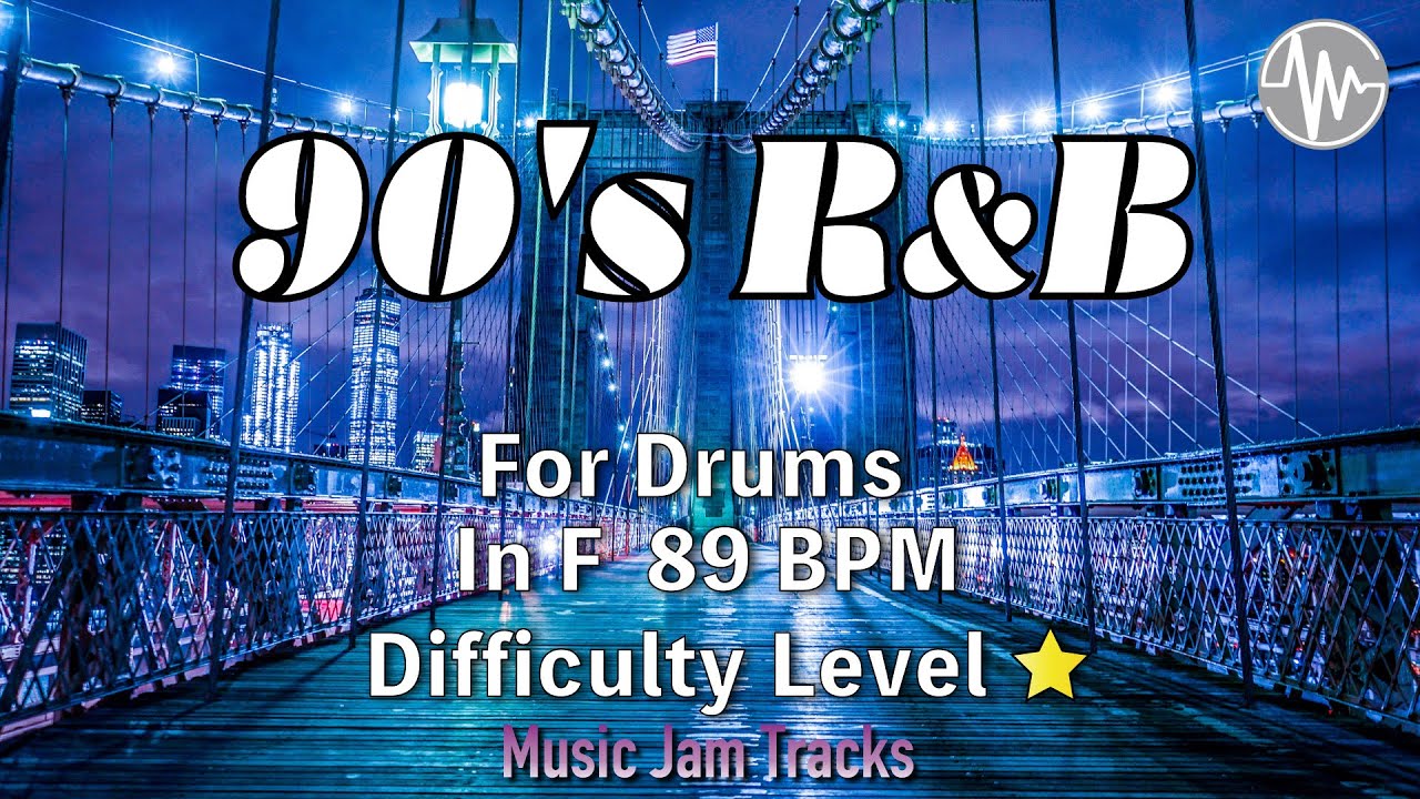90's R&B Jam for【Drums】F Major BPM89 | No Drums Backing Track