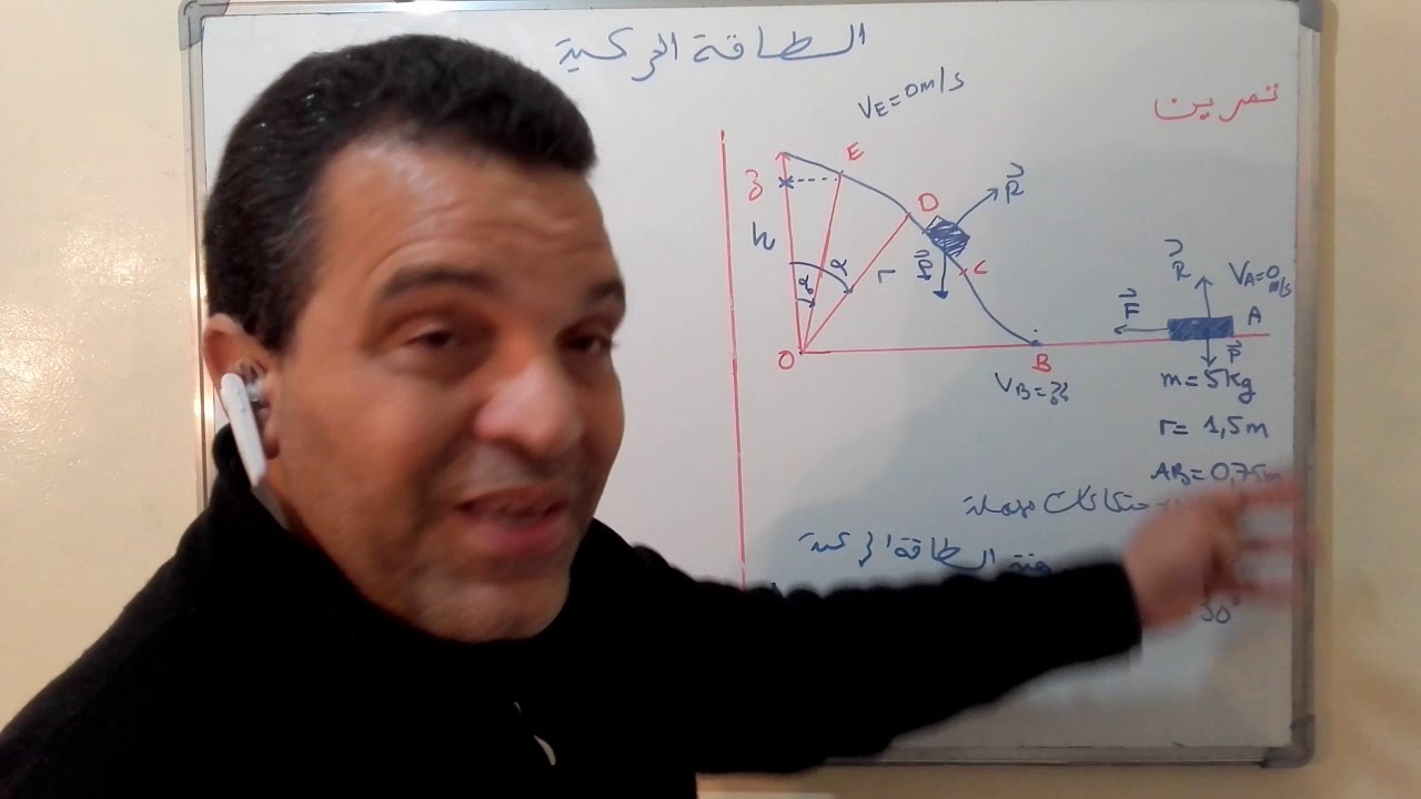 تمرين حول الطاقة الحركية باك1(لا تنسوا الضغط على الرابط أسفله  )
