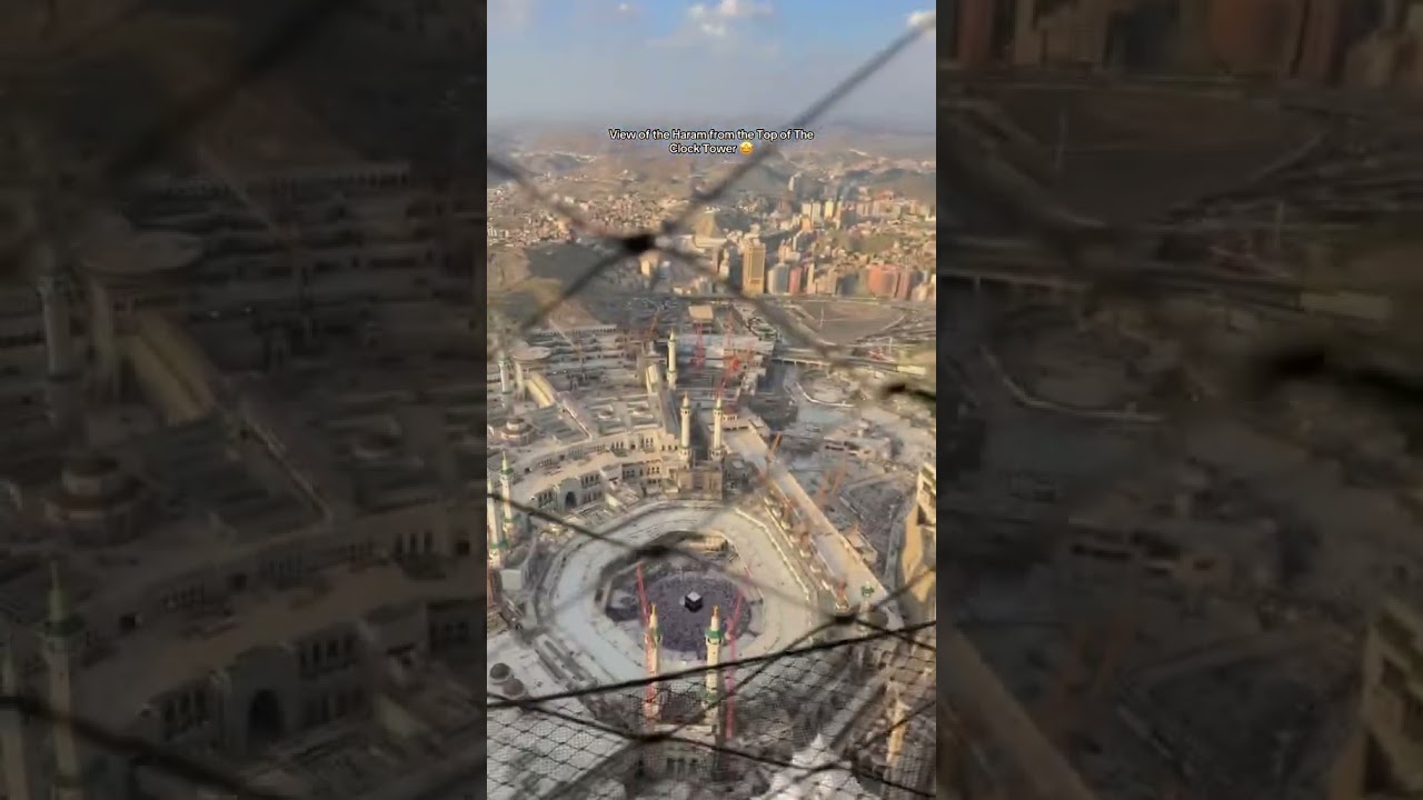 A view like no other🤩 #clocktower #kaba #Makkah