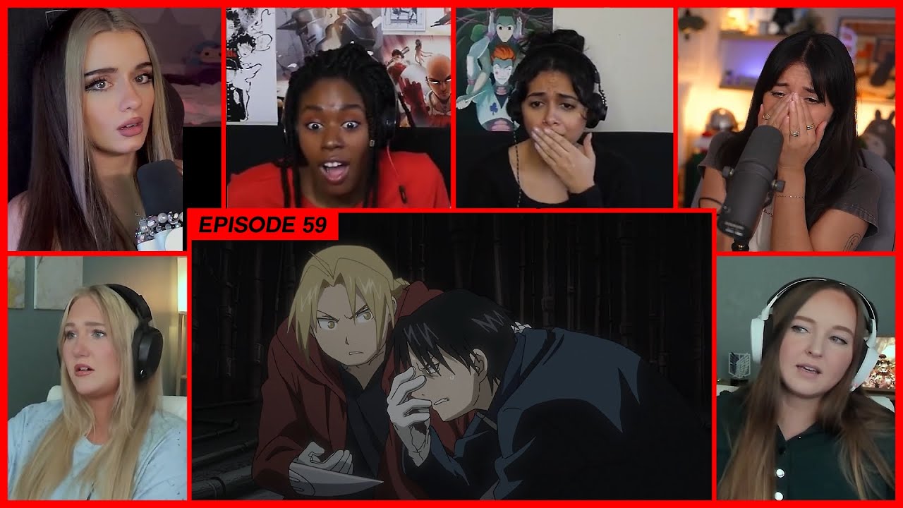 [GIRLS REACT] Mustang becomes Blind | FMAB Ep 59 Girl Reaction Mashup