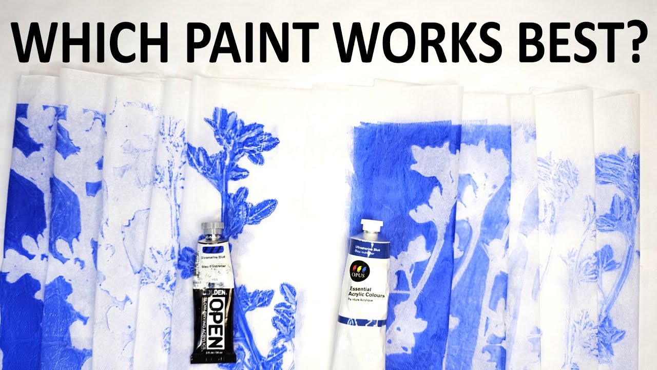 Acrylic Paint Comparison for Gel Printing