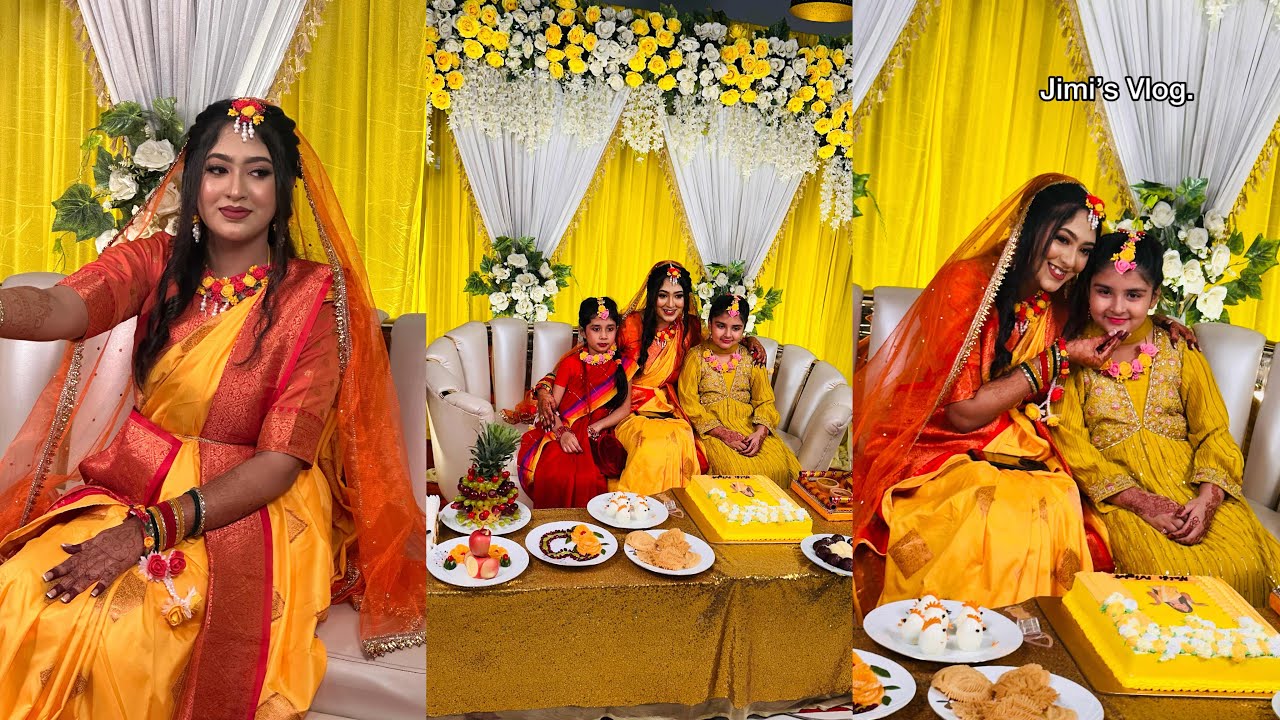 রনোকের হলুদ সন্ধ্যা / Gaye Holud / Traditional Gaye Holud Ceremony, 