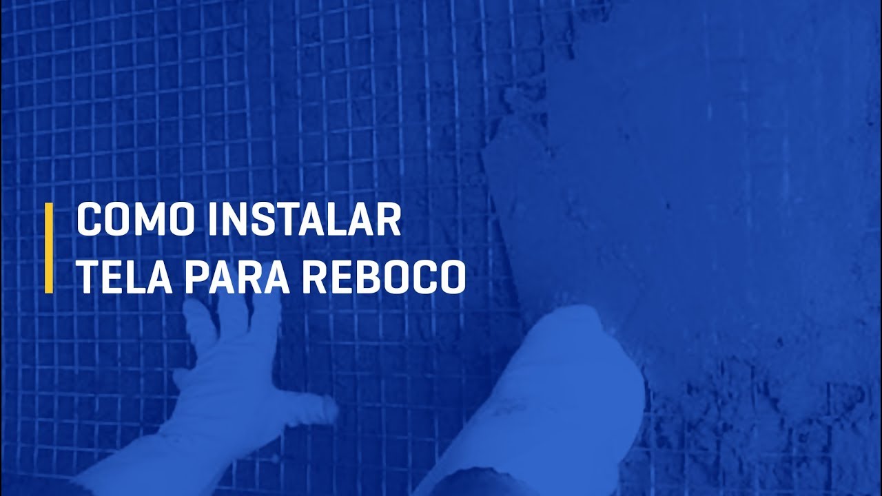 Como instalar Tela Reboco Fachada