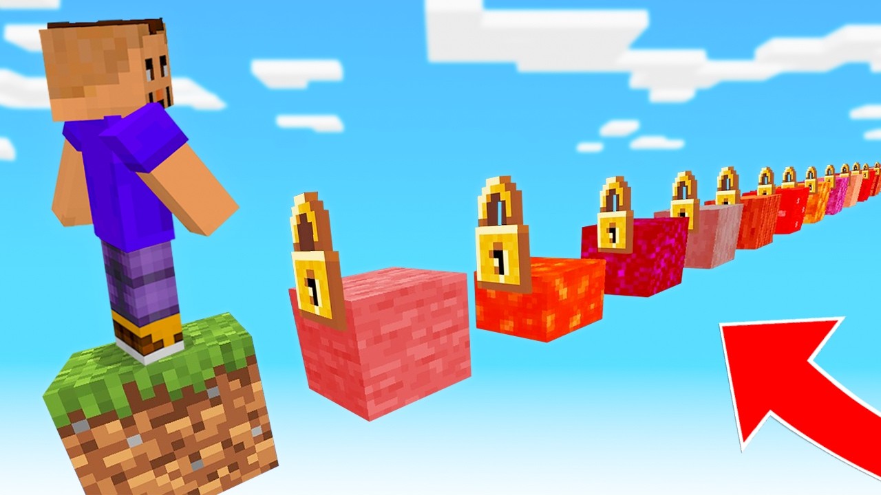 Pasé TODOS los ONE BLOCK en Minecraft!