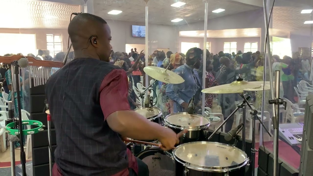 GMC was on the drums today to cover for our main drummer.. Please pardon my errors...🤦&zwj;♂️🤦&zwj;♂️🤦&zwj;♂️