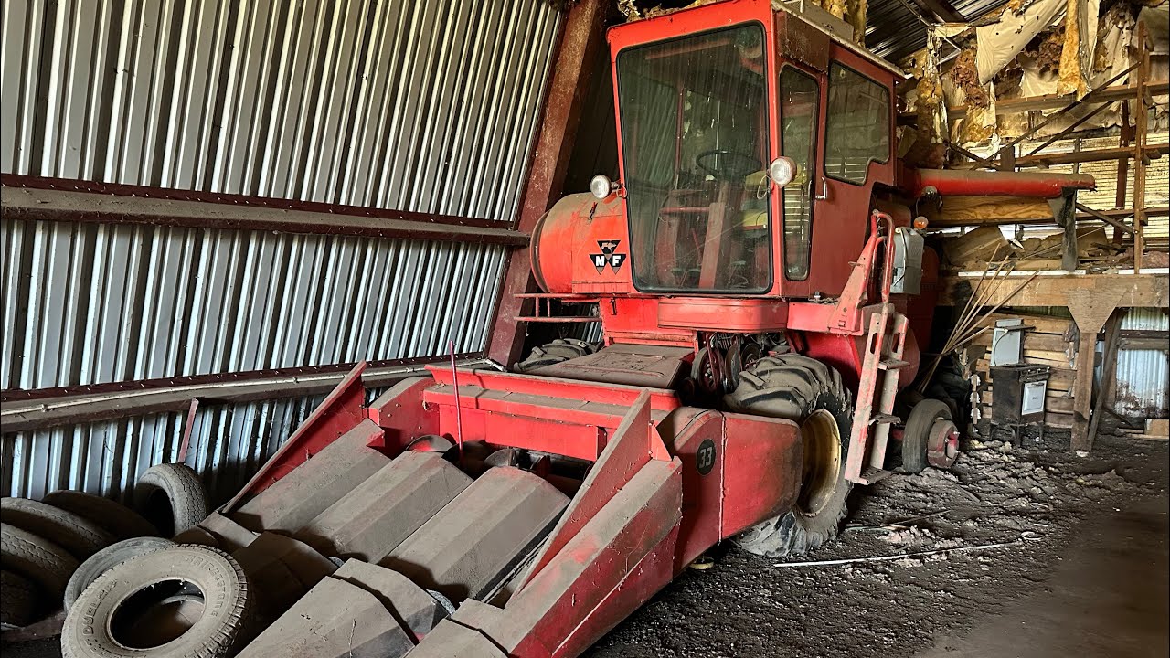 Barn Find! Rescuing a Forgotten Massey Ferguson 300 Combine from a Nebraska Sandhills Ranch!