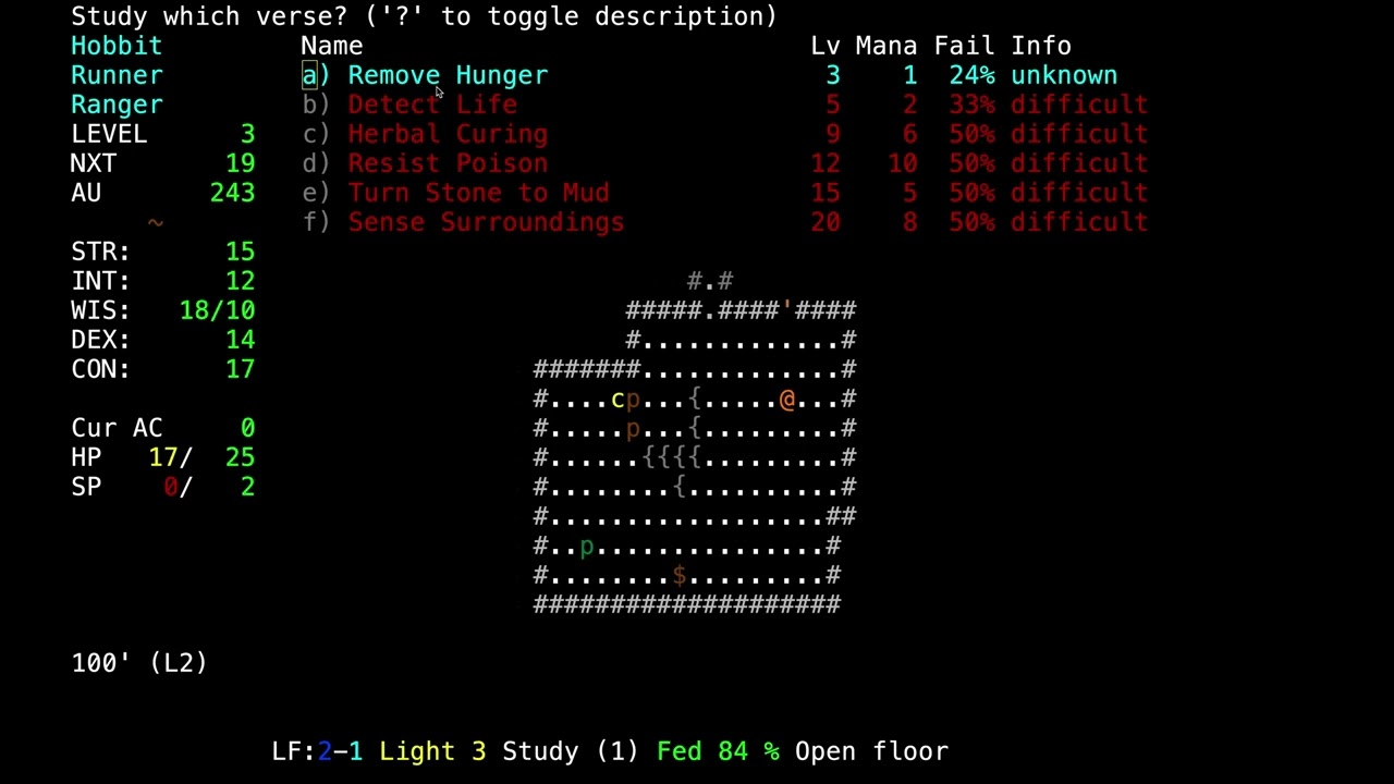 Руководство для начинающих по Angband 4.2.3