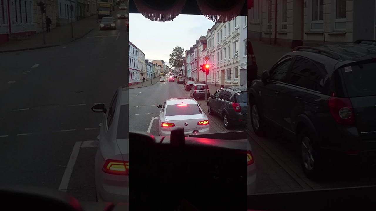 Scania R560 V8 sound in Flensburg