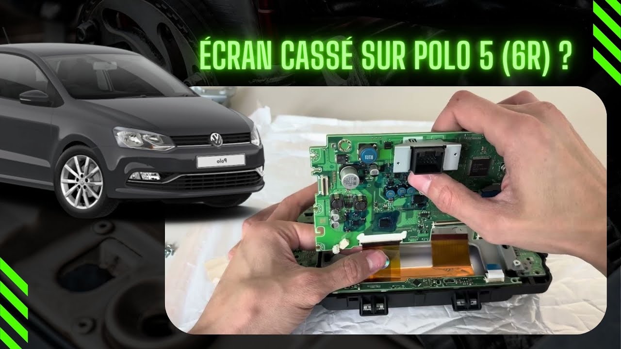 Écran cassé sur Polo 5 (6R) ? Voici comment le remplacer facilement !