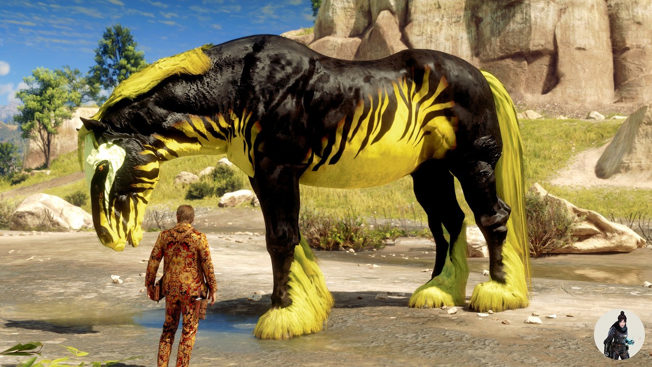 Arthur Morgan Finds an Insanely Massive Black & Yellow Horse by the Shore — And Tames It!