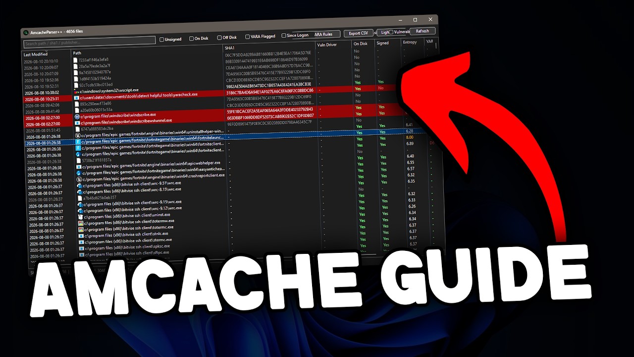 Как проверить ПК: криминалистический анализ Amcache
