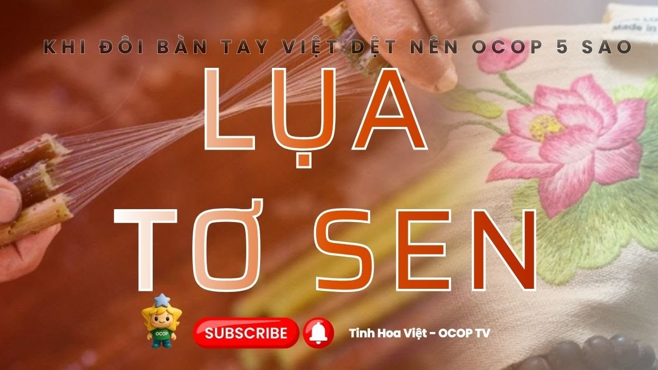 Lụa tơ sen Mỹ Đức 🌸 Khi đôi bàn tay Việt dệt nên OCOP 5 sao#tinhhoaviet #ocop