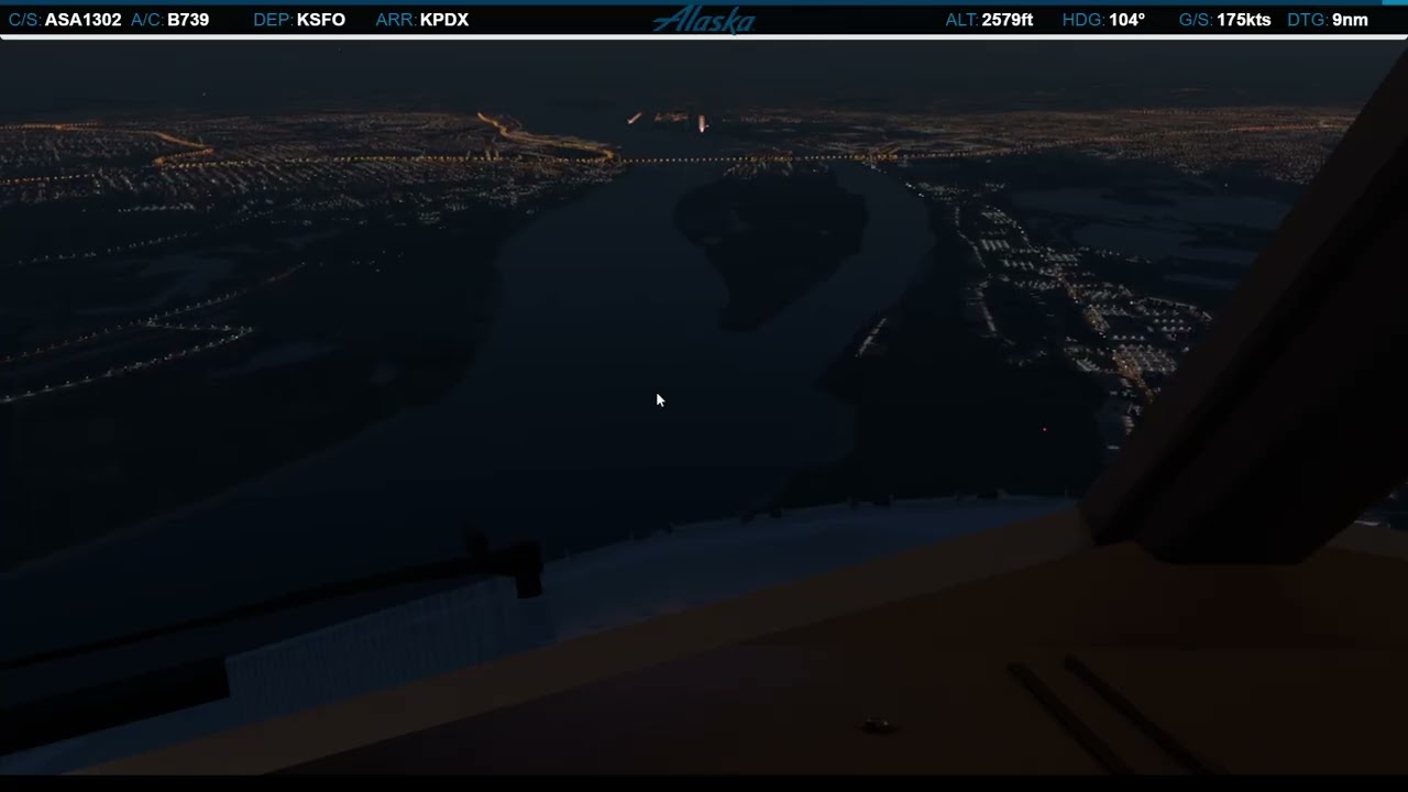 Landing in Portland (KPDX)