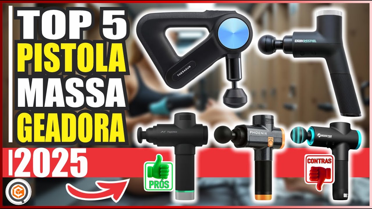 MELHOR PISTOLA MASSAGEADORA de 2025 - Top 5 para Relaxar em Casa!