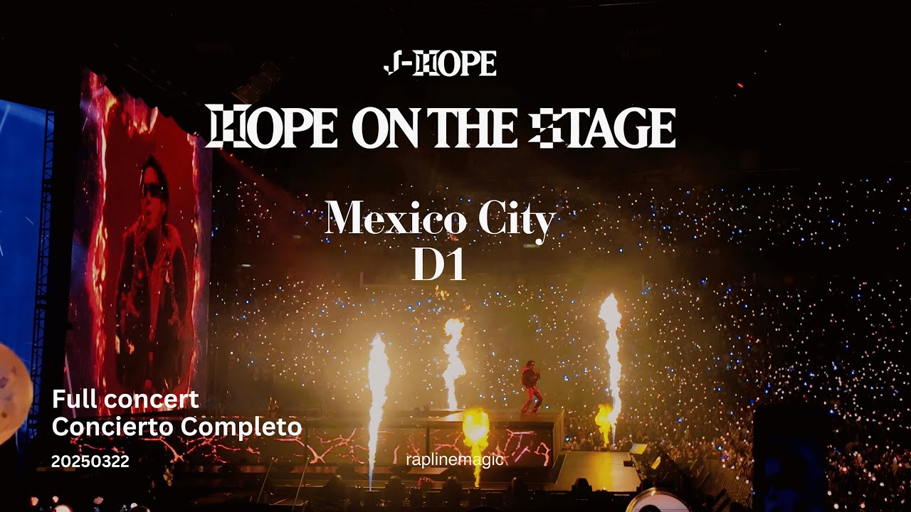 20250322 J-hope Hope On The Stage Mexico City Day 1 - Full concert | Concierto completo  Día 1 [4K]