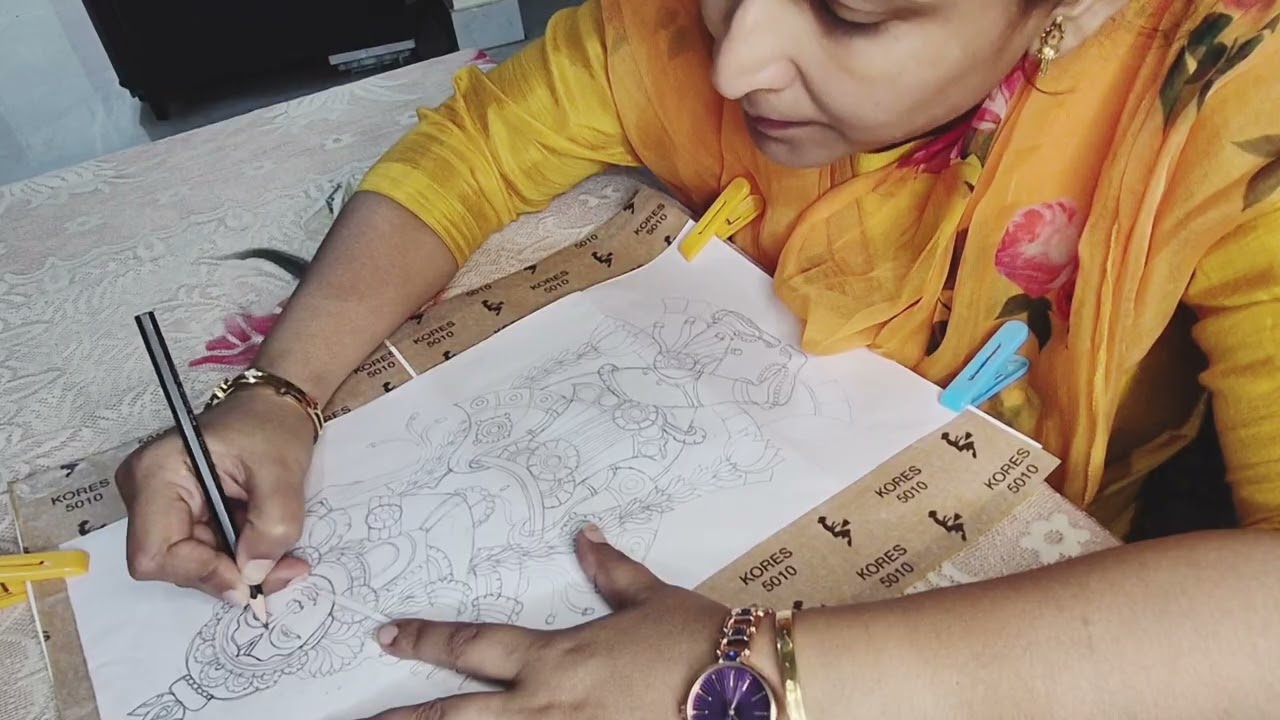 How to Transfer a Pencil Sketch to Canvas Step by Step