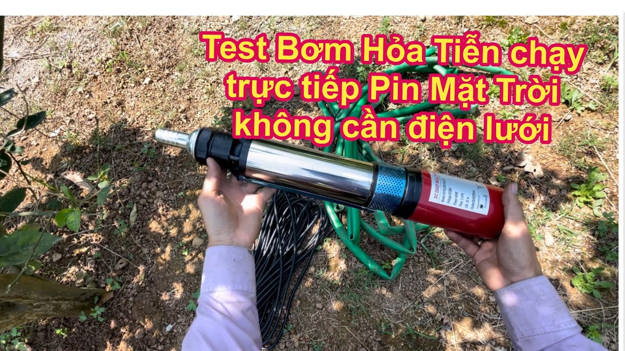 Bơm HỎA TIỄN 36v / 400w . CHẠY TRỰC TIẾP ĐIỆN MẶT TRỜI , KHÔNG CẦN ĐIỆN LƯỚI