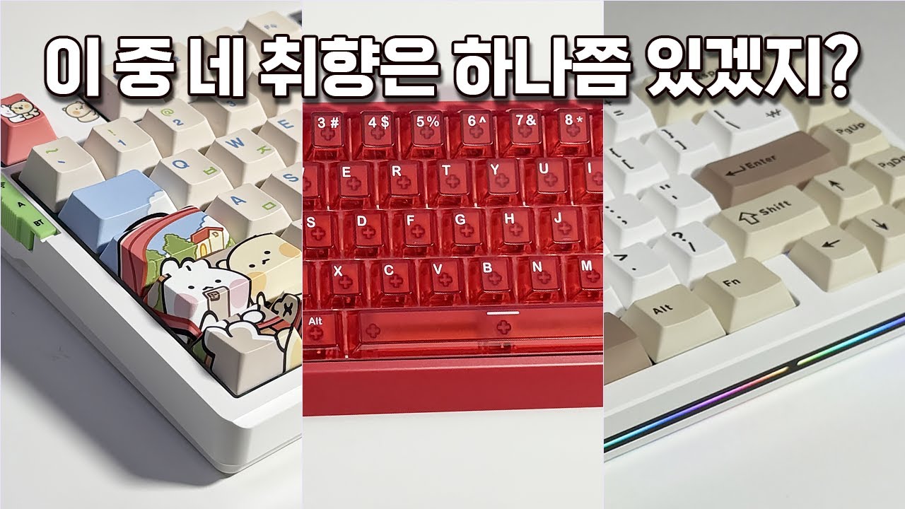 ✨ 2025년 리뷰한 키보드 10초 타건 모음🎁