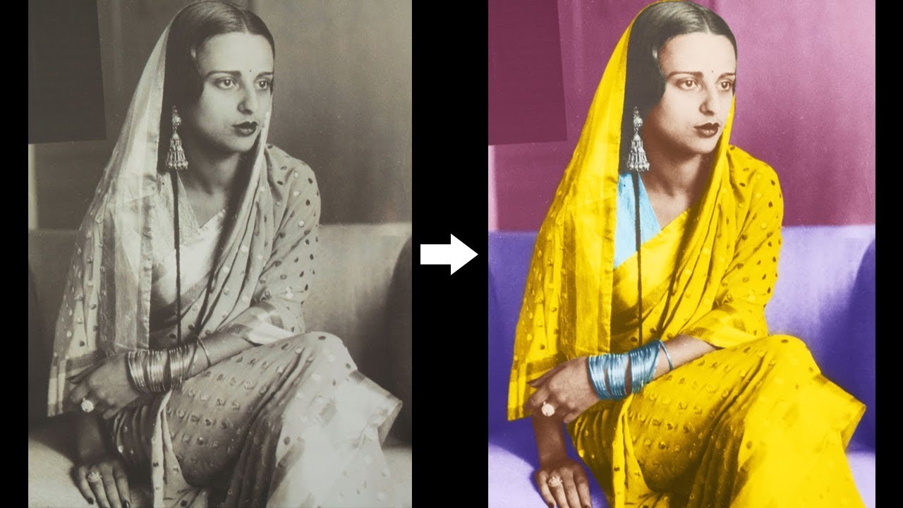 Black and White to Color in Photoshop in Hindi | Photo Restoration Photoshop in Hindi