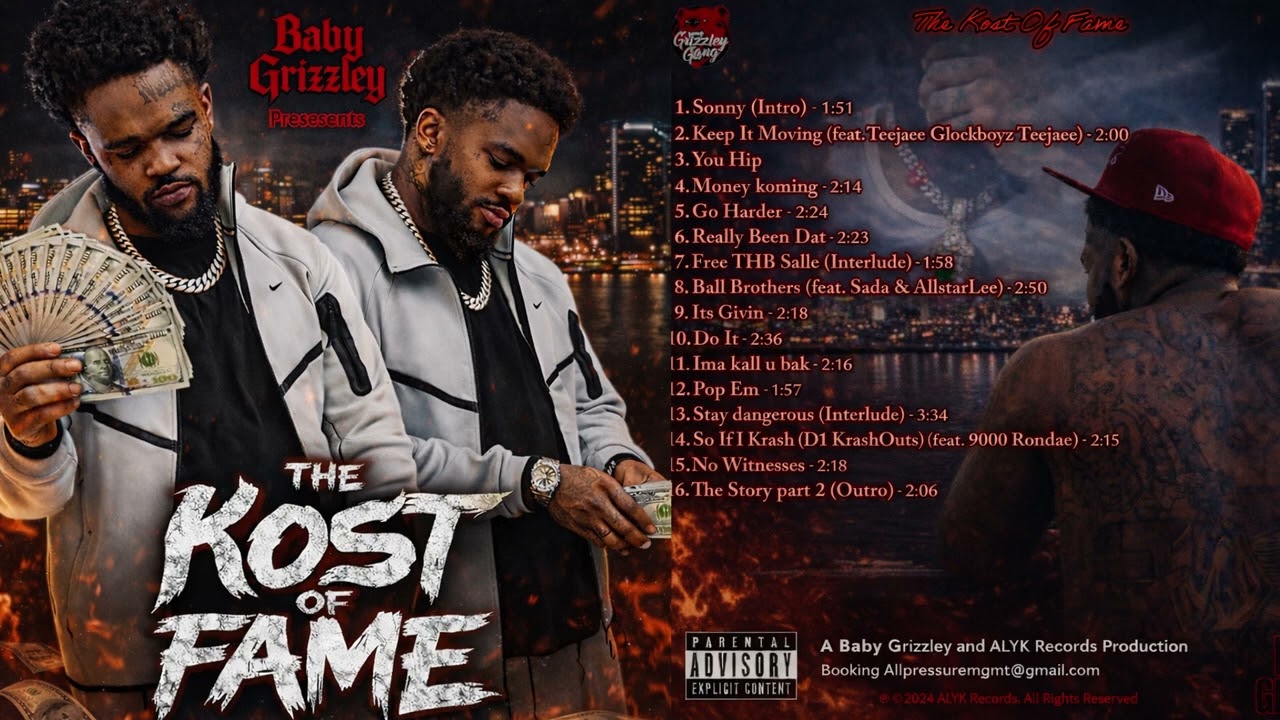 Baby Grizzley x Allstar Lee - Go Harder  (Kost of Fame Album)