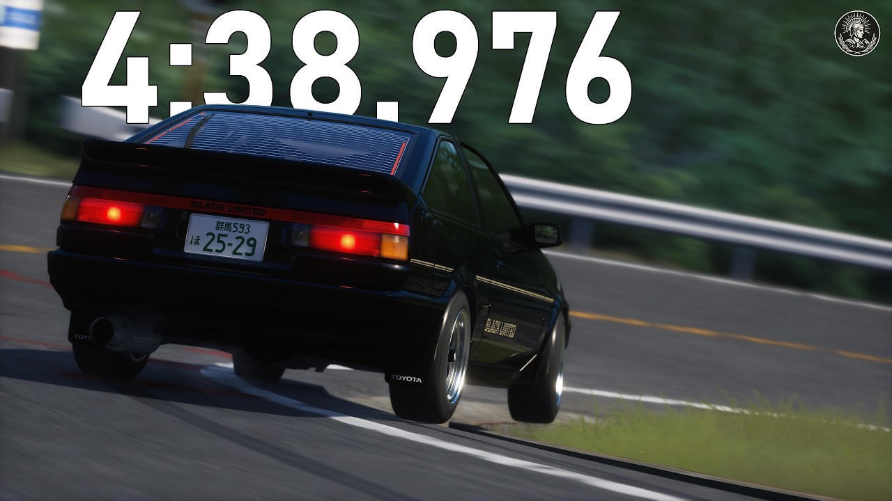 Assetto Corsa World Record | Akina Downhill w/ AE86 Tuned | 4:38.976