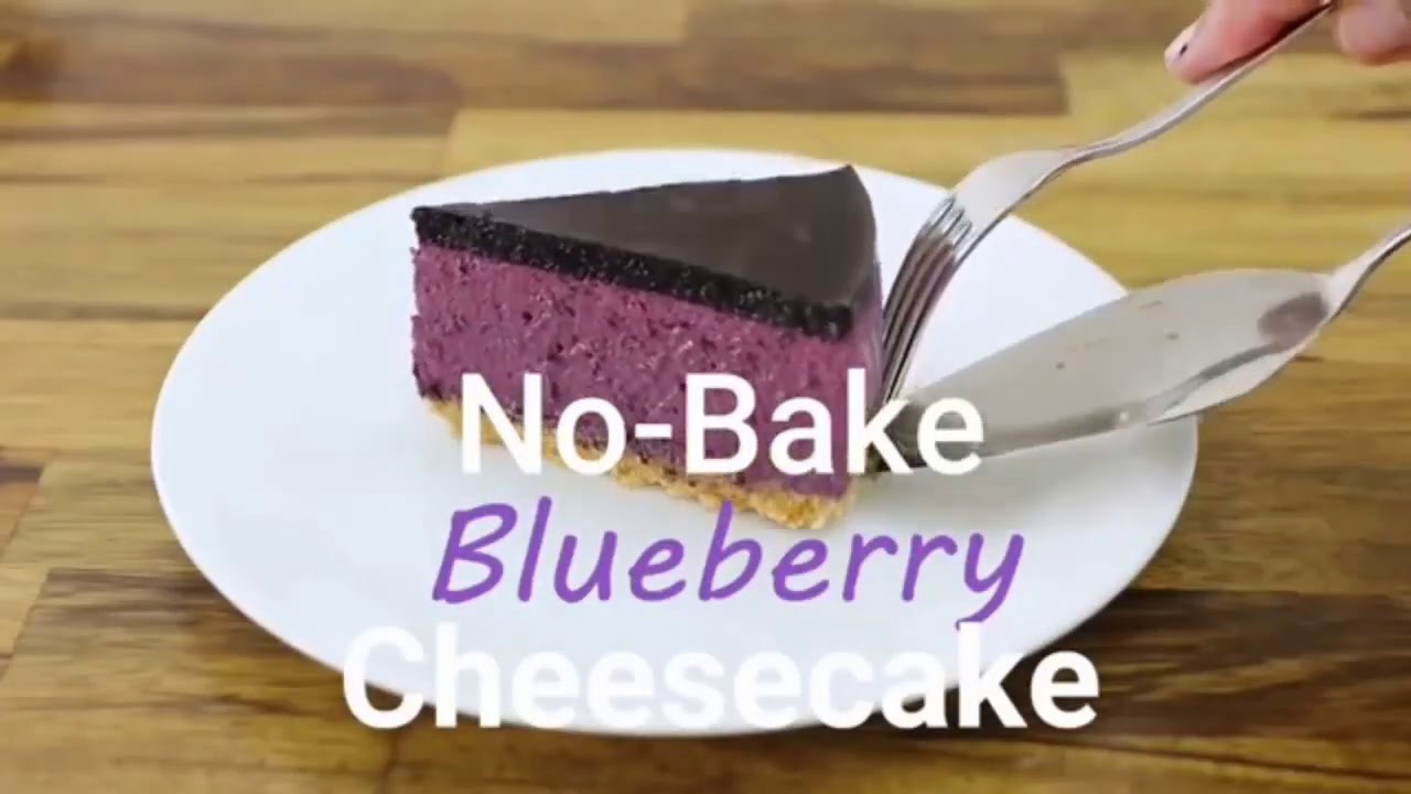 Blue barry blast cheez cake no bake only freez