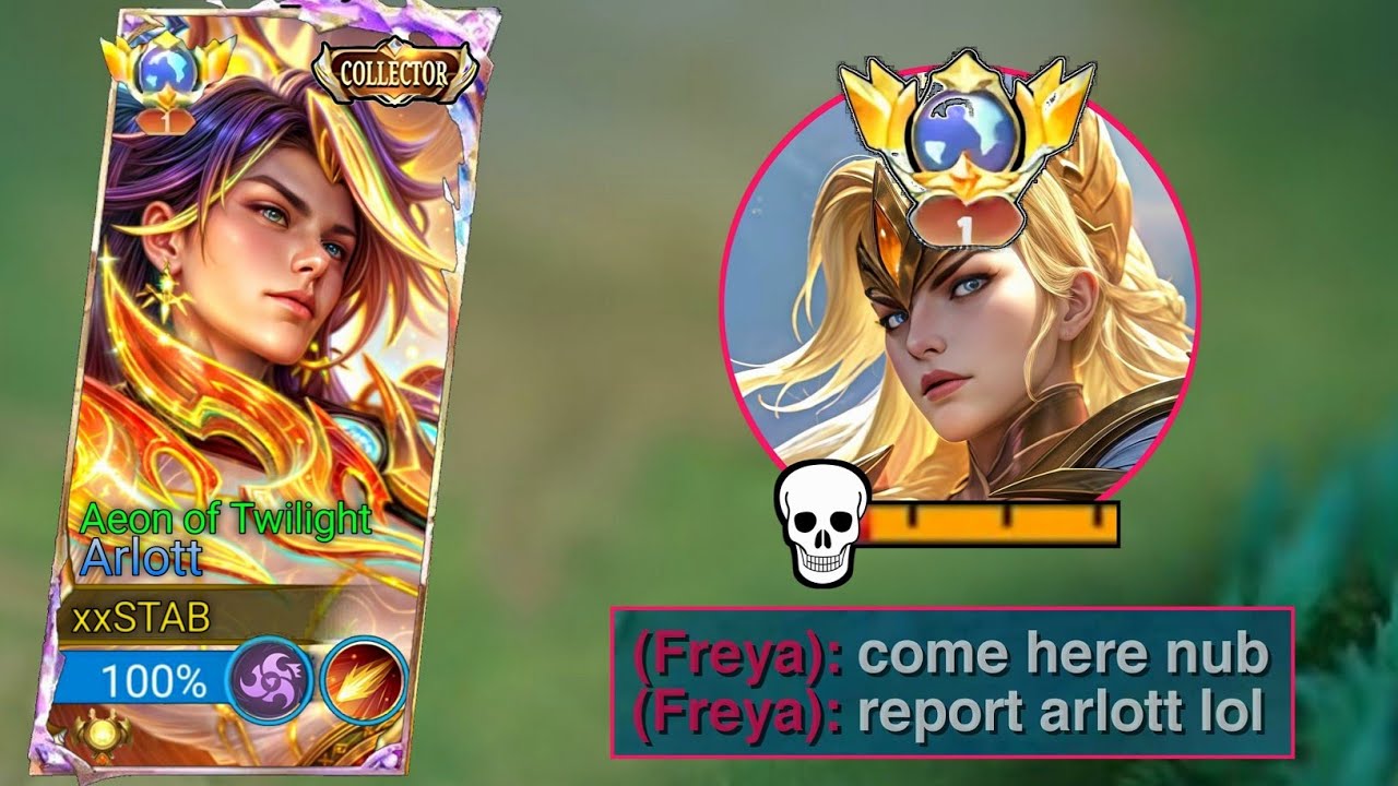 ARLOTT AGAINST META FREYA IN EXP!! - Try this 1 HIT COMBO this new season! (100% broken)