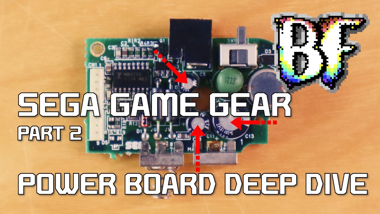 Sega Game Gear - Part 2 - The Power Board Deep Dive – Recap, Clean & Voltage Test!