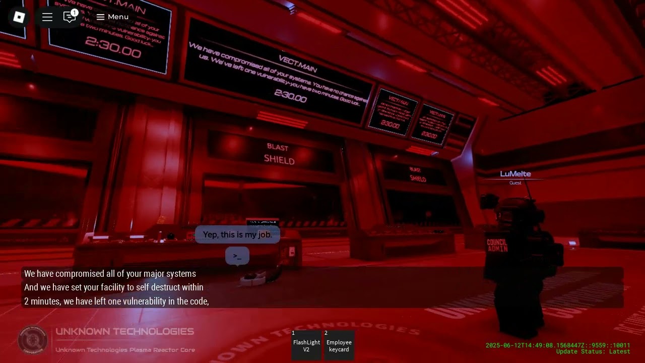 Unknown Technologies Plasma Reactor Core - Hacking Event