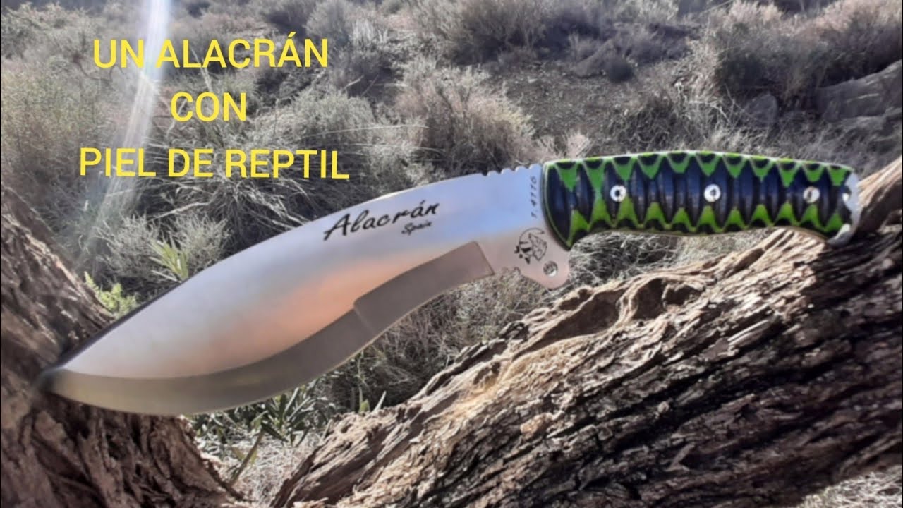 J&V  ALACRÁN ,(INSPIRADO EN EL CUCHILLO KUKRI UTILIZADO  POR LOS  GURKHAS)