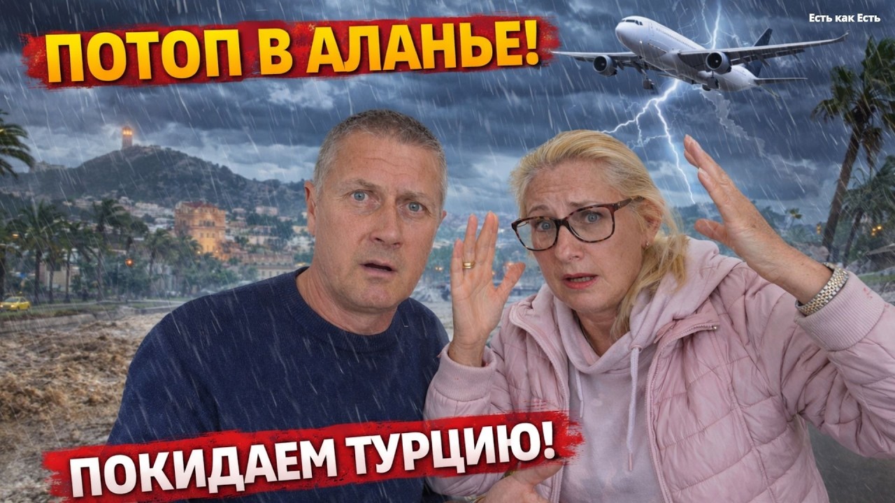 В Турции ураган и дожди, всё смывает! Пора смываться и нам в Эстонию!