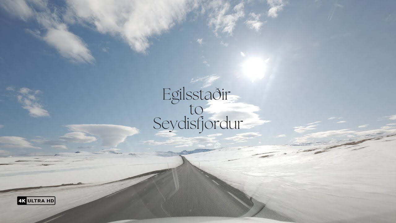 The Relaxing Drive From Egilsstaðir to Seydisfjordur - Iceland