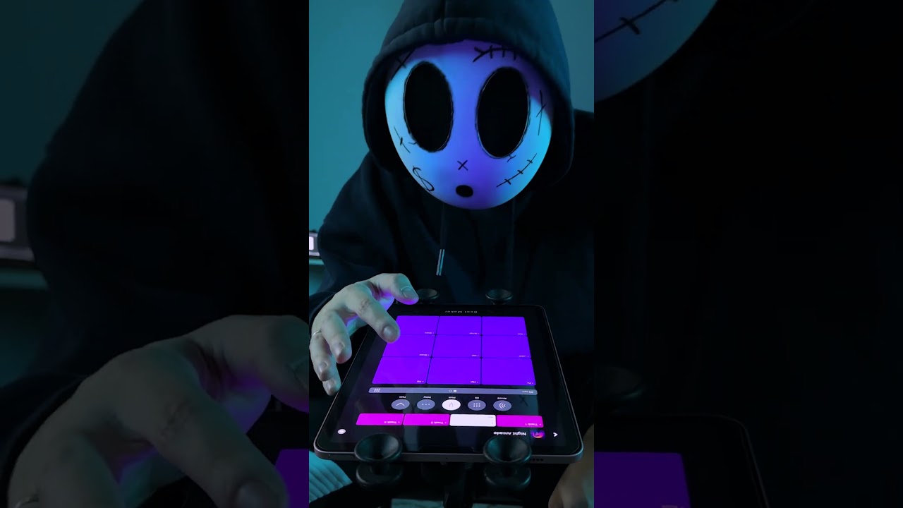 Making beats in BeatMaker App 