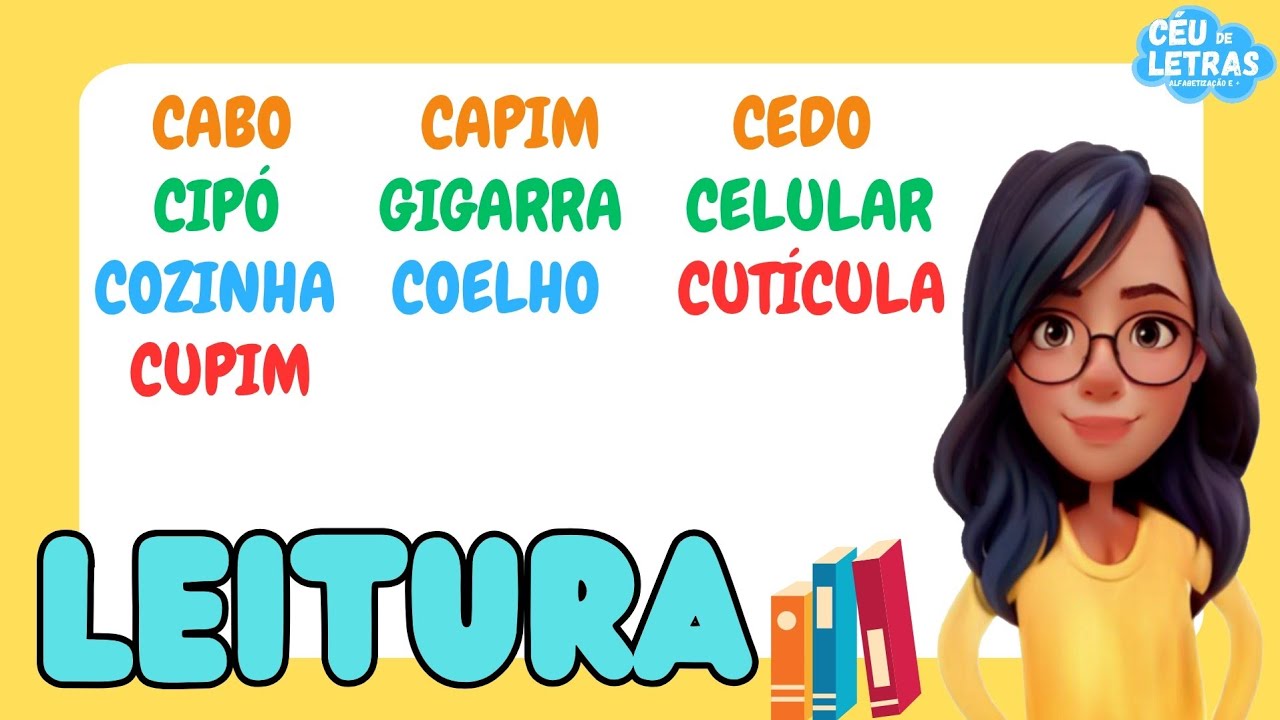 AULA DE LEITURA| SÍLABA POR SÍLABA| COMO APRENDER A LER E ESCREVER| Letra C