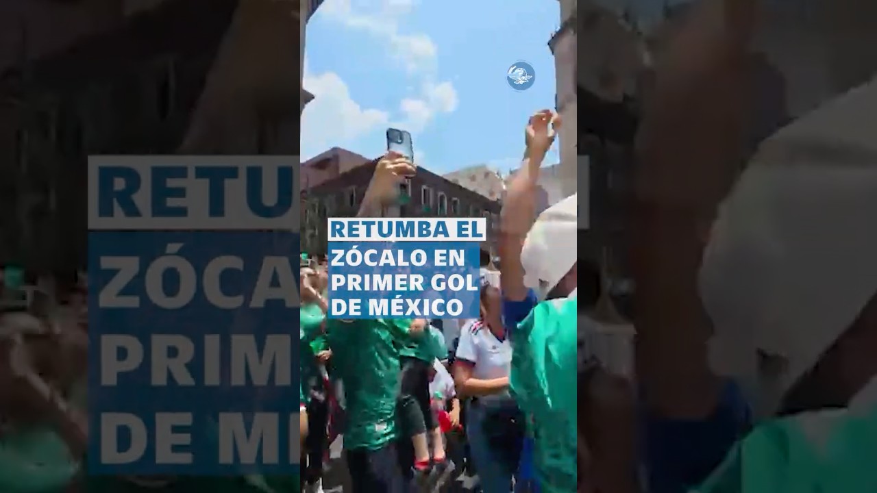 As&iacute; vibr&oacute; el Z&oacute;calo tras el primer gol de M&eacute;xico en el Mundial #shorts