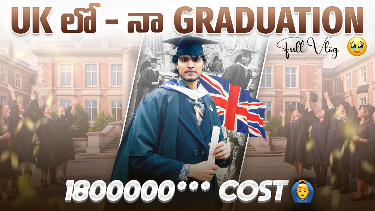 Finally నా Graduation Day వచ్చేసింది|Full Emotional Vlog🥹 #telugu #masters #uk #london #shashisenses