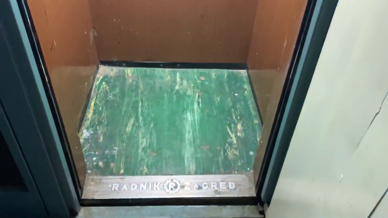 Original and Refurbished 1970s Rade Končar Elevator @ Banja Luka, BiH