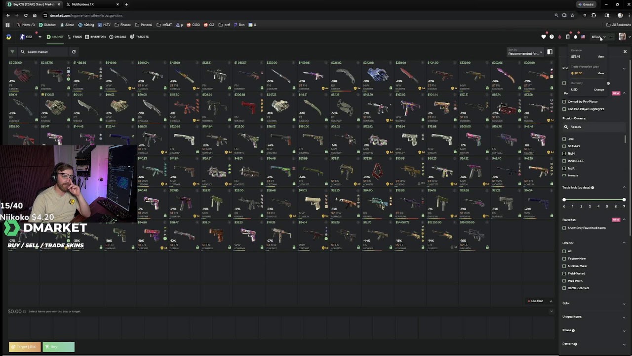 n0thing but h$ - Premier 30k and faceit 3k  !dmarket