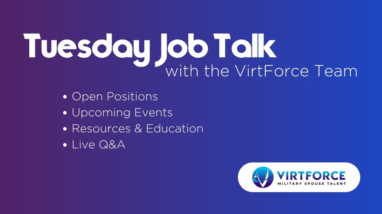 🚨 Tuesday Job Talk!
