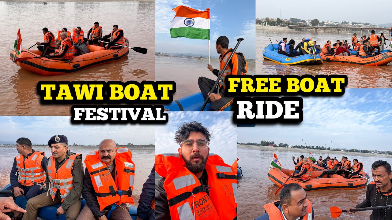 FREE Boat Ride in Jammu | Tawi Boat Festival 2026 | Boats, Music & Food | Jammu & Kashmir 