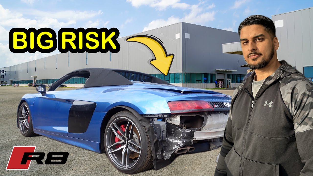 I BOUGHT A WRECKED AUDI R8 SPYDER NON RUNNER !