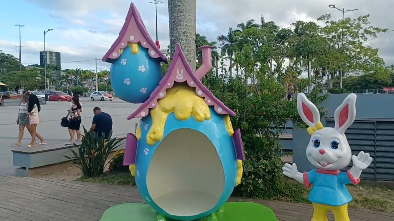 Parque do Coelho de Páscoa em Florianópolis 