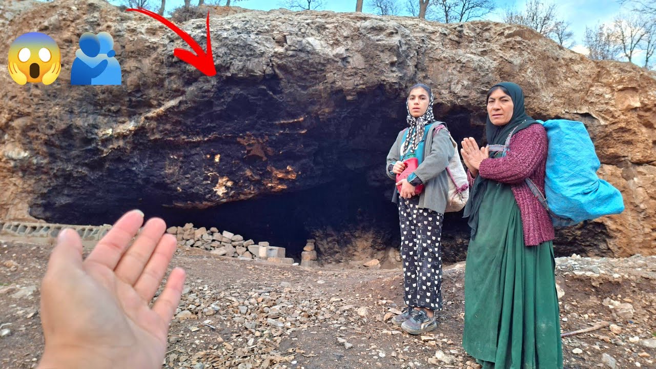 Волшебная пещера в снежной буре после четырех лет бездомности.